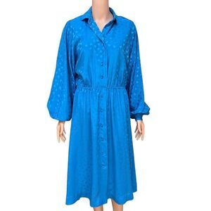 Kappi vintage midi blue royal dress size 12